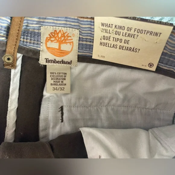 Timberland Flat Front Pants NWT - Picture 5 of 5